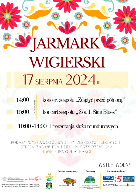 Fundacja Wigry Pro, zaprasza do uczestnictwa w Jarmarku Wigierskim